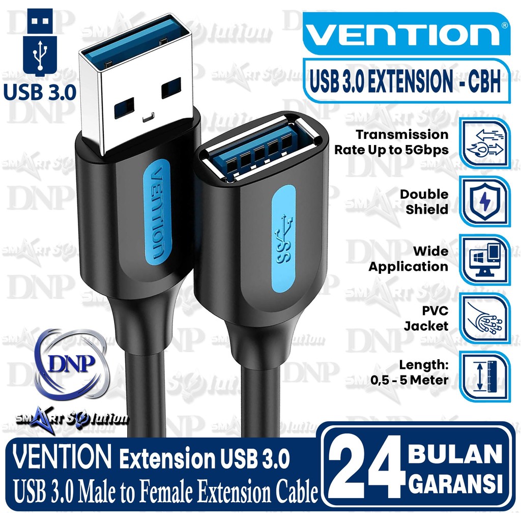Câble USB 3.0 UGREEN Noir - 5Gbps, 3 Mètres, Connectique Dorée - Compatible PC, Mac, Smartphones