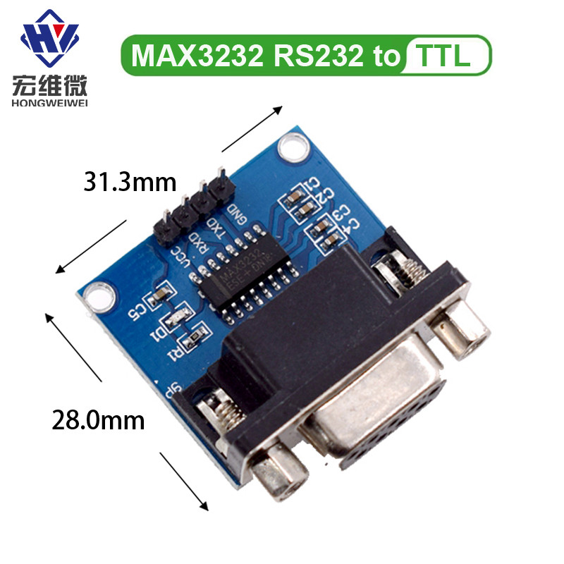 Jual MAX3232 RS232 to TTL Serial Port Converter Module DB9 Connector ...