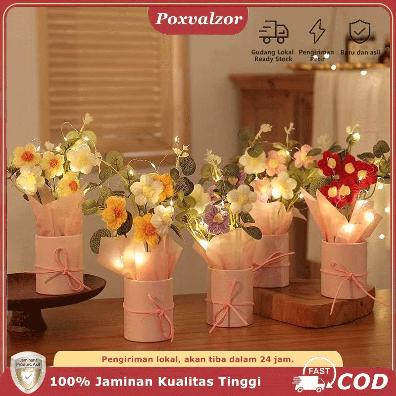 Pot Bunga Rajut Handmade 