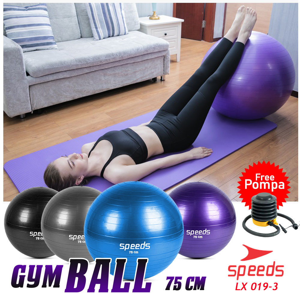 Jual SPEEDS Gym Ball fitness 75 cm / Bola Gym / Bola yoga alat olahraga ...