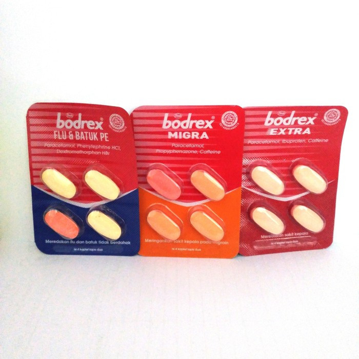 Jual Bodrex Obat Paracetamol 2 lembar Varian | Shopee Indonesia
