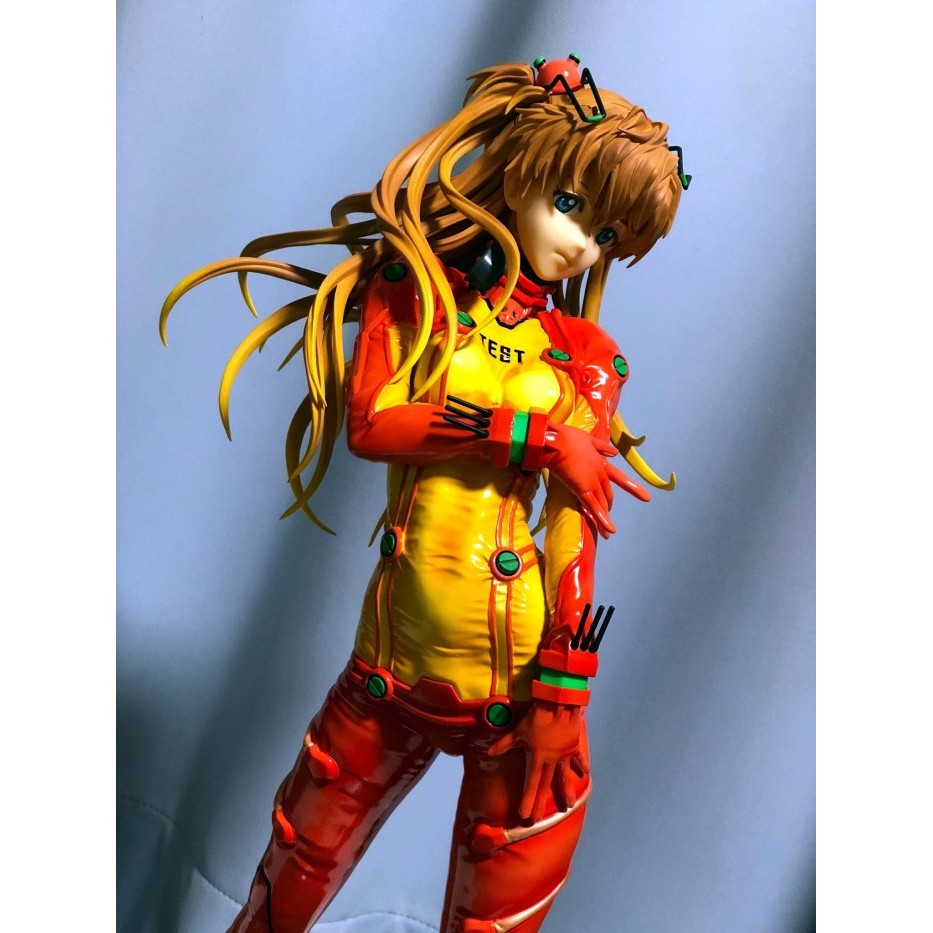 Bellfine Statua Asuka Langley Shikinami 1/4 Da Evangelion 2.0 - In Tuta Plug Suit Sorridente, PVC, Altezza 40 Cm