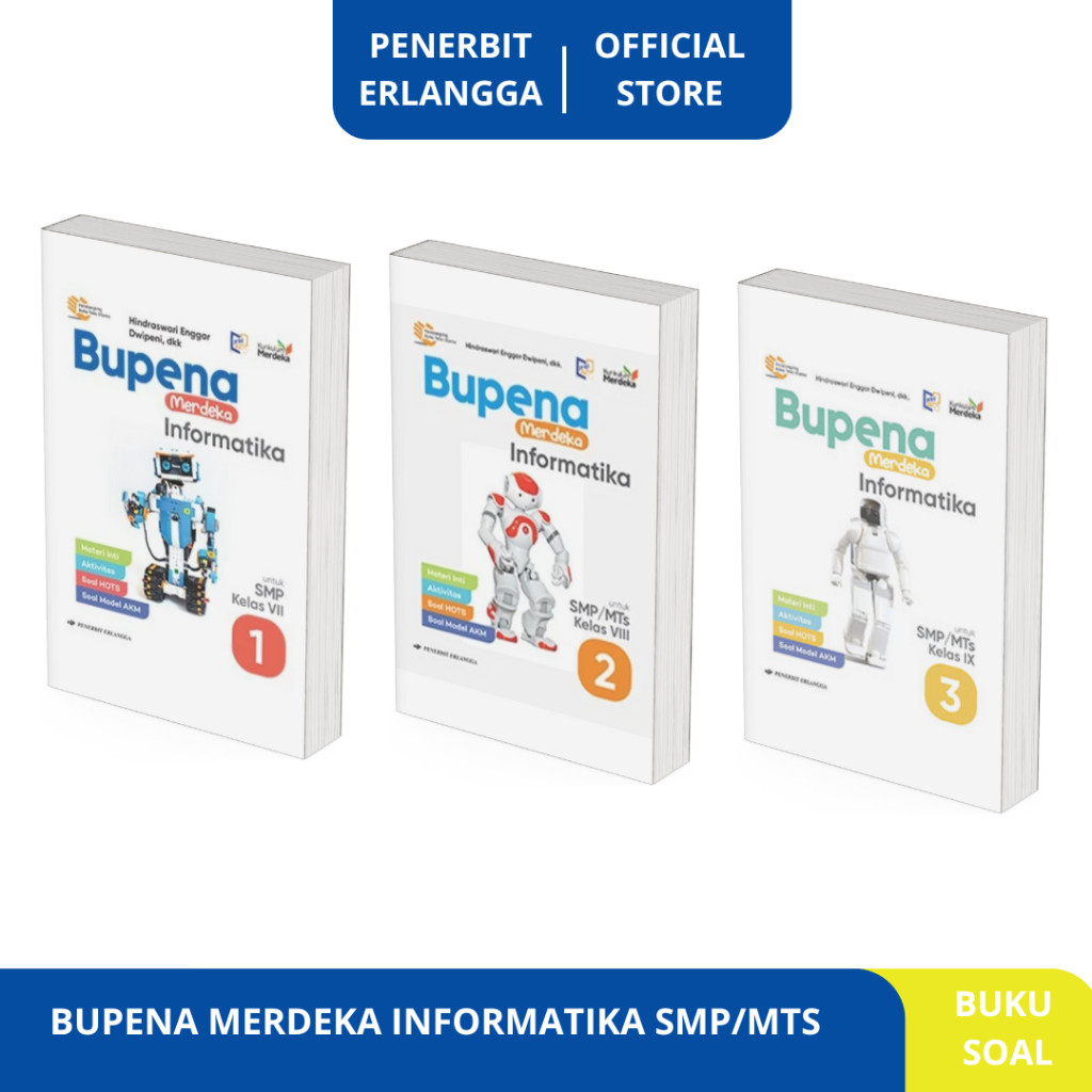 Jual Buku Bupena Informatika Kelas 1 2 3 / 7 8 9 SMP/MTs Kurikulum ...