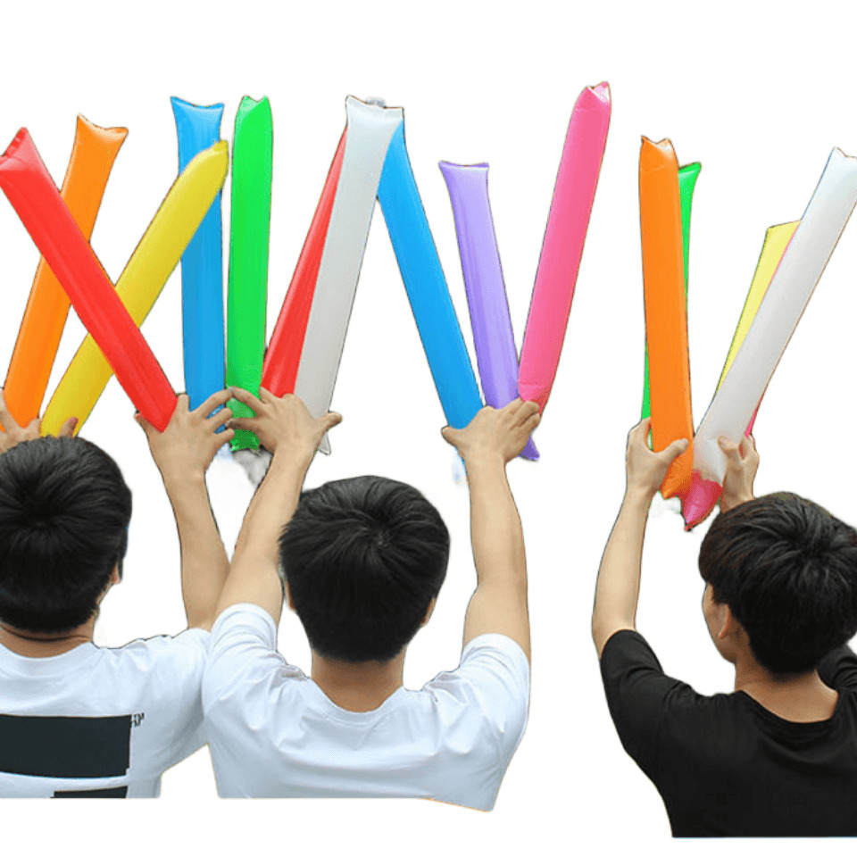 Jual 24 PCS Colorful Inflatable Sticks Stadium Noisemakers Cheer Sticks