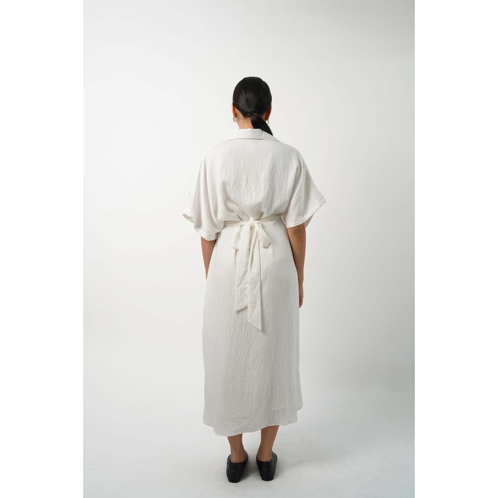 Jual PAFON Anne Dress - Broken White | Shopee Indonesia