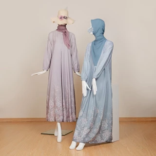 Le Khari Xaviera Gamis Busui Gamis Homedress Size S - XL bahan Malika Silk