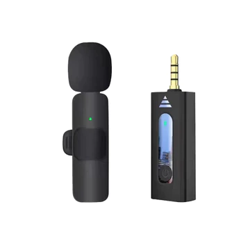 Mikrofon Hp Nirkabel Lavalier Mudah Dipakai Cocok Untuk Sistem Android Klip On Mic Wireless