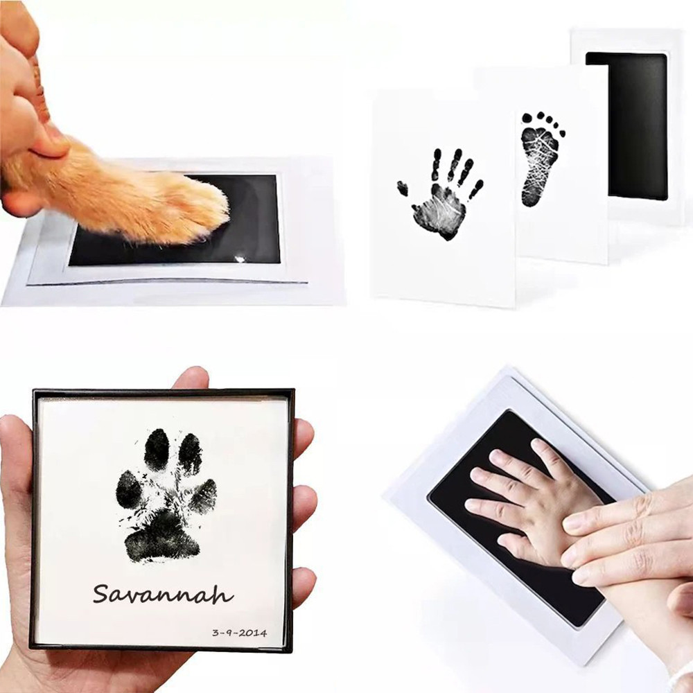 Jual Pet Dog Cat Paw Print Ink Kit Pad Baby Handprint Footprint Safe ...