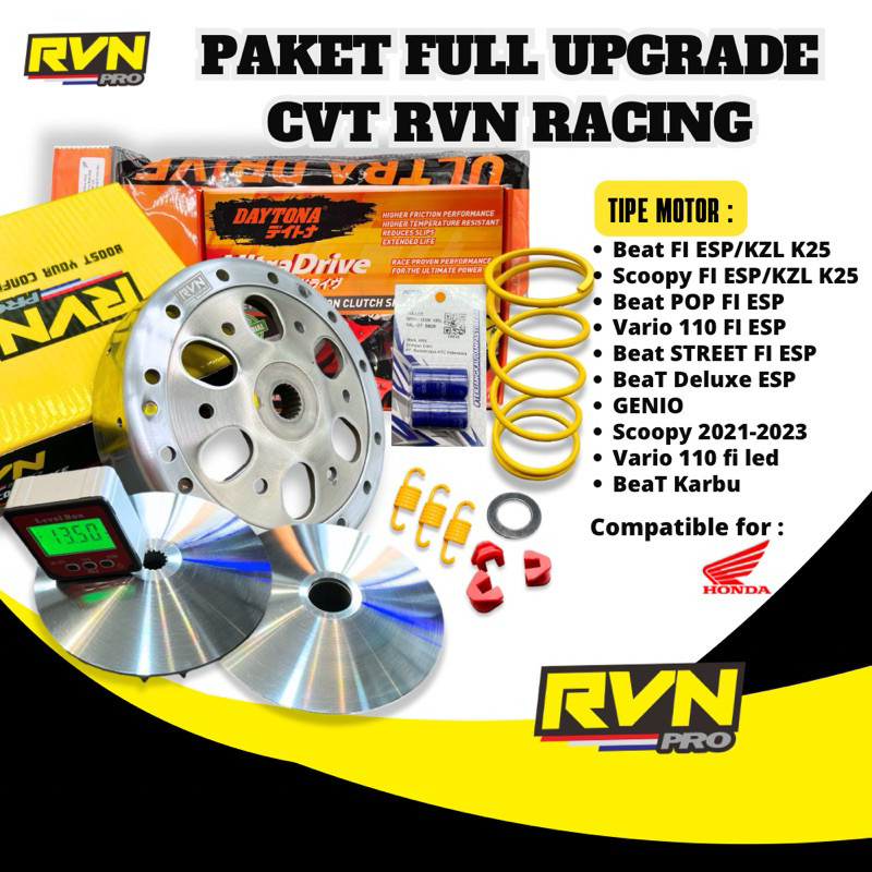 Jual PAKET CVT SUPER FULL UPGRADE CVT RVN BEAT Fi ESP SCOOPY Fi ESP ...