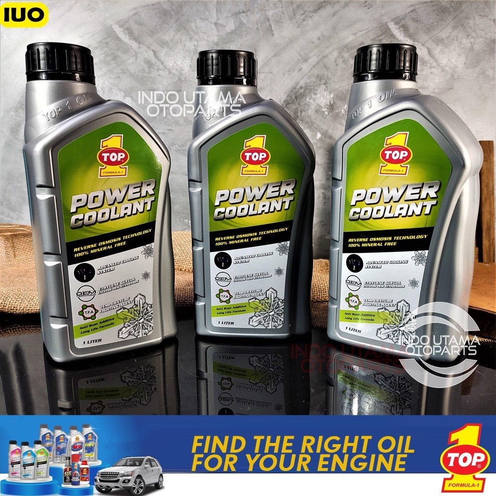 Jual Air Radiator Coolant TOP ONE Cairan Power Coolant TOP 1 Hijau ...