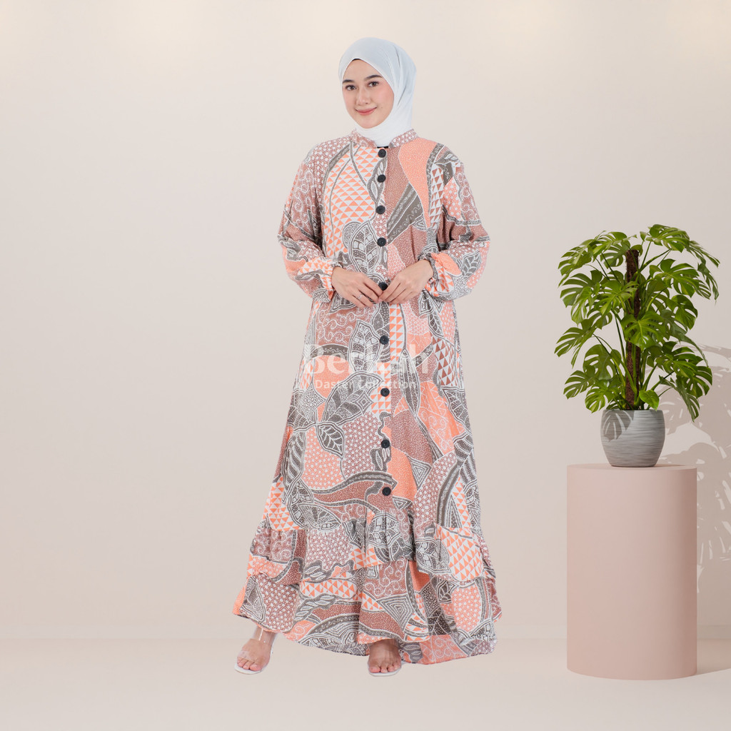 Gamis Batik Rayon Modern Pekalongan Surya Teja 4