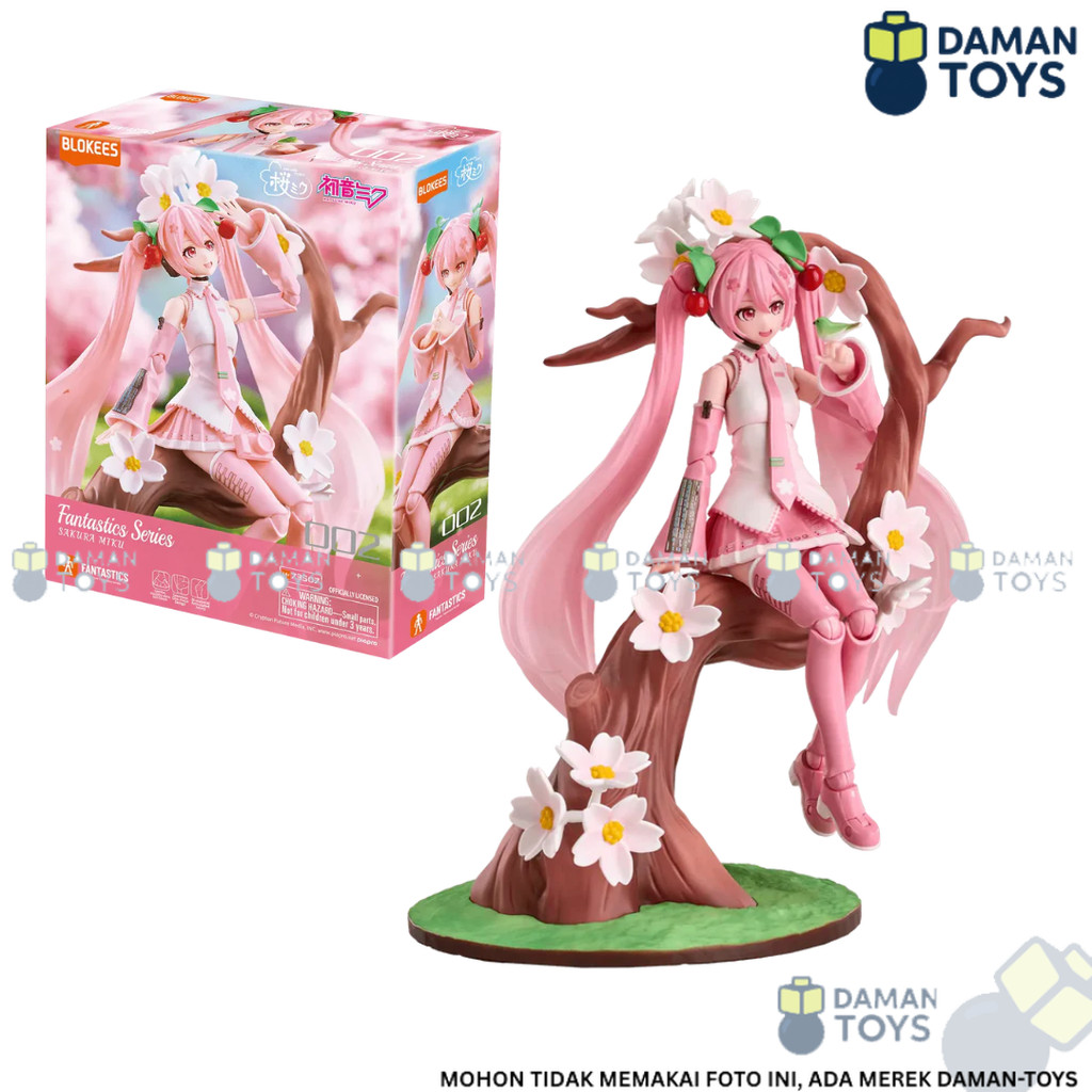 Jual Figure Sakura Miku BLOKEES Original Hatsune Miku 15CM Miracle ...