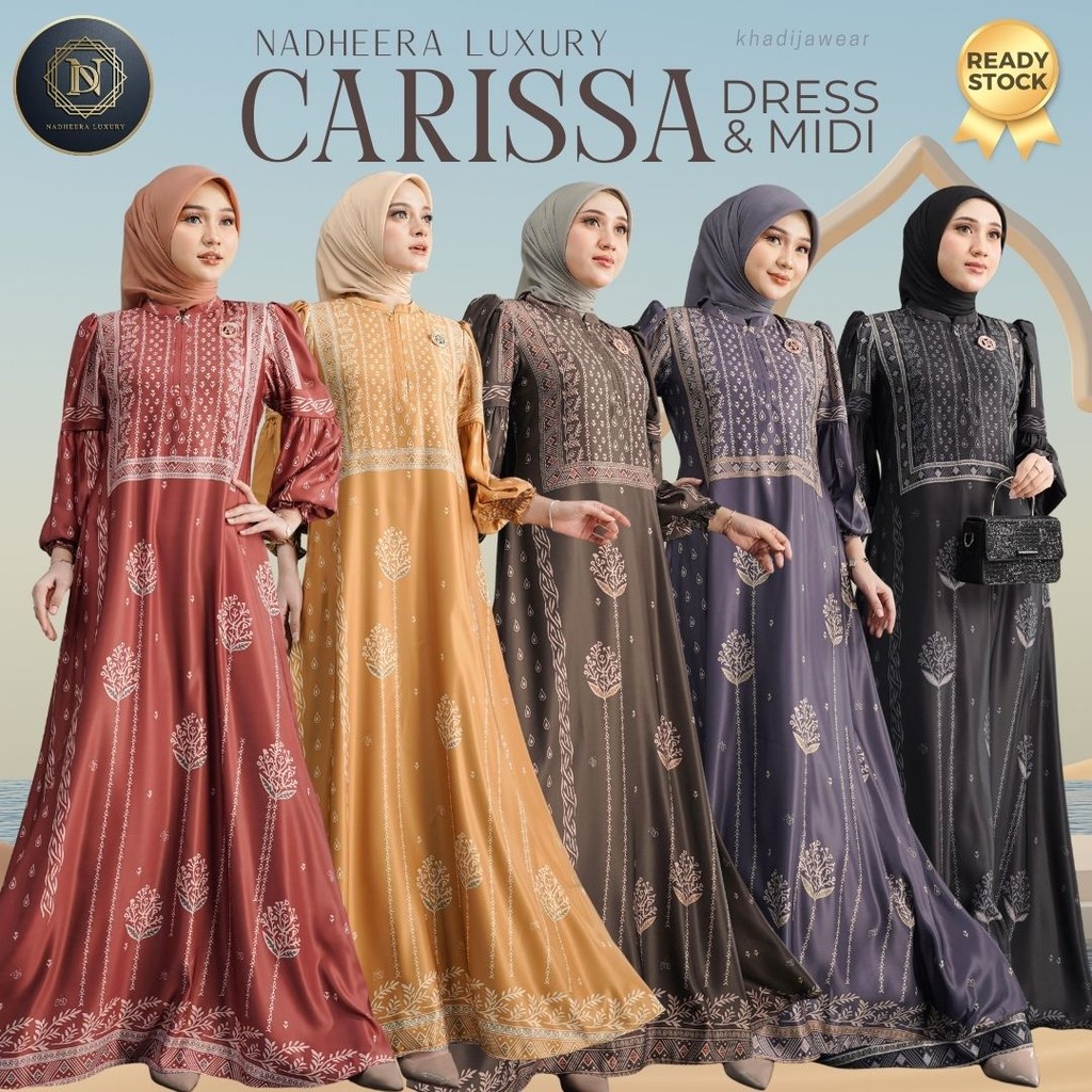 Jual [BISA COD] CARISSA SERIES NADHEERA LUXURY SATIN MOTIF ETNIK CARISA ...