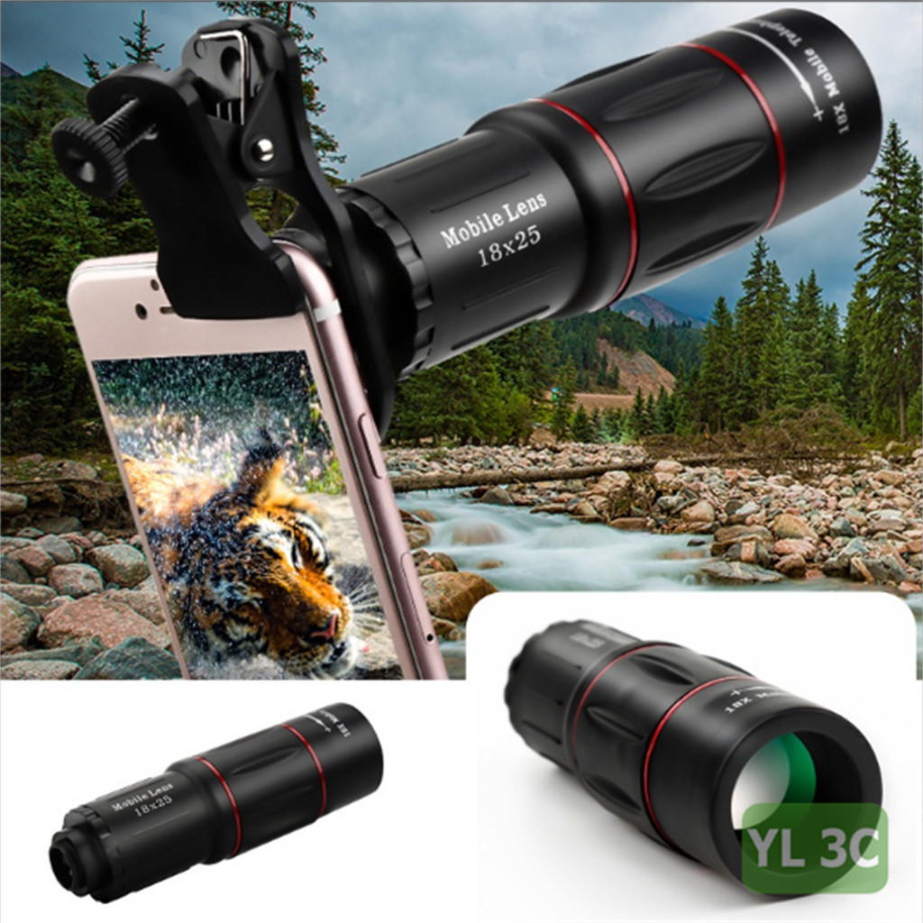 Jual Lensa HP 18X 28X Telescope Zoom Bermata HD Ponsel Lensa Universal ...