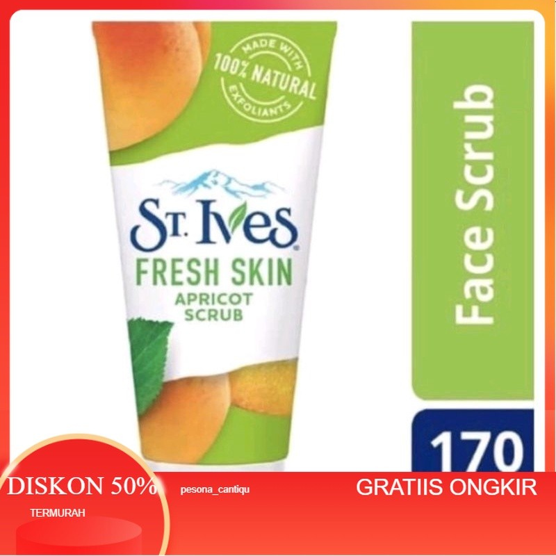 Jual St. Ives fresh skin apricot scrub 170gr (termurah) | Shopee Indonesia