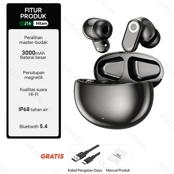 KUELER J16 TWS Bluetooth Earphone With Mic Touch Stereo Handset Bluetooth Headset Bass Hedset