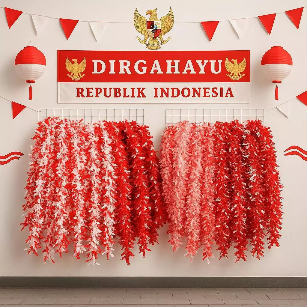 Jual Slinger Merah Putih Rumbai Merah Putih Hiasan Dekorasi Kemerdekaan ...