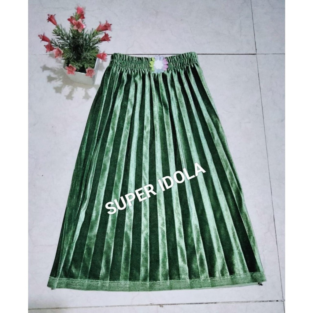 Jual ROK PLISKET BLUDRU VELVET IMPORT ANAK PEREMPUAN 4-8 THN / ROK ANAK ...
