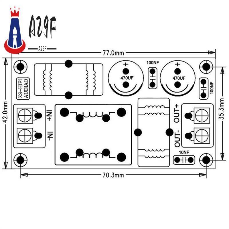 DC-DC LC Filter Module For FPV Drones - Power Supply EMI Filter For Clean Video Transmission
