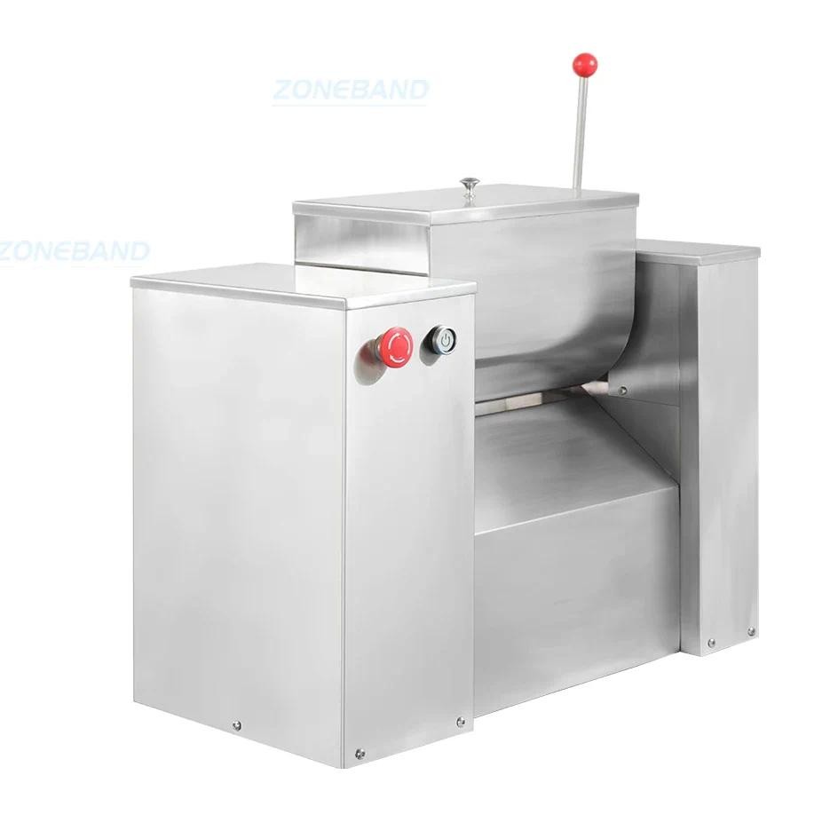 Jual ZONESUN 20L Ribbon Mixer Dry Powder Particles Blender Stainless ...