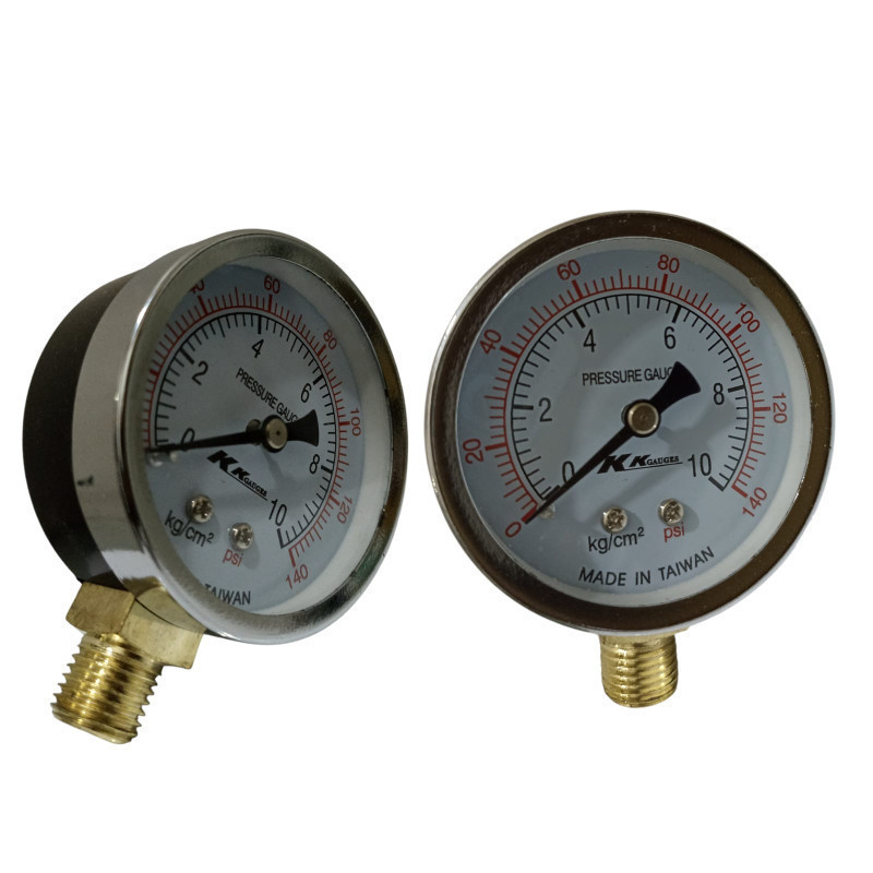 Jual Manometer Dial Pressure Gauge 10 Bar 140 Psi / Alat Ukur Pengukur ...