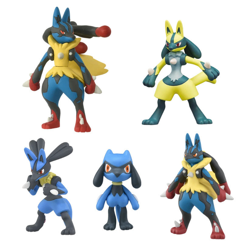 Jual TAKARA TOMY Pokemon Figures Riolu Mega Lucario Models Children ...