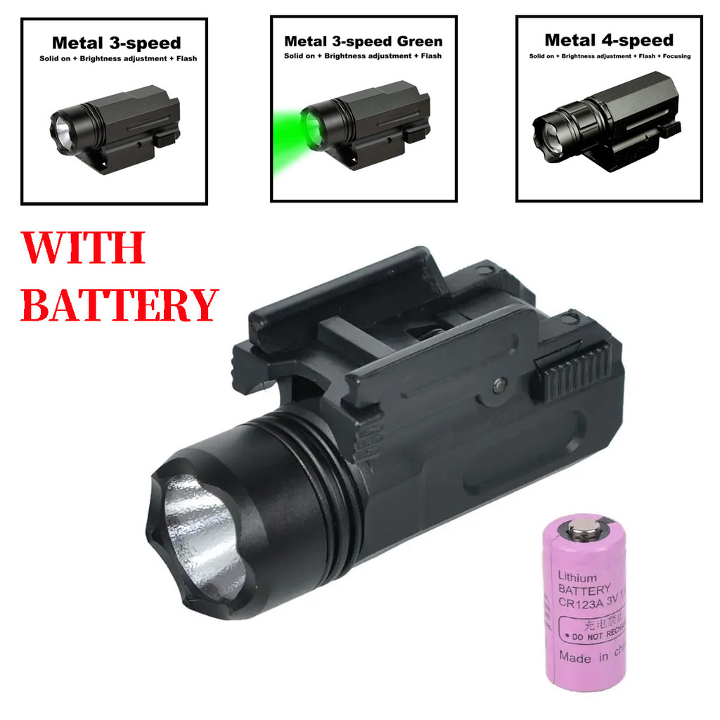 Jual Airsoft Mini Pistol Light QD Quick Detach Hand Flashlight LED ...