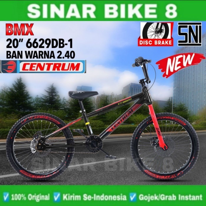 Jual Sepeda BMX CENTRUM 6629-1 DB Ban Warna Rem Cakram Ban