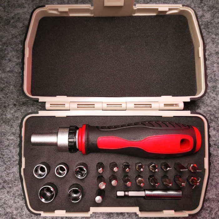 Jual M10 RS23 Ratchet Screwdriver Set | Obeng Ratchet Set | Shopee ...