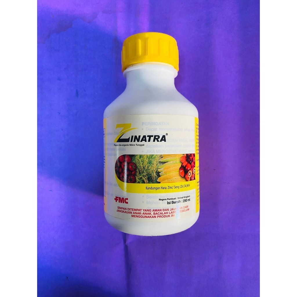 Jual ZINATRA Pupuk anorganik mikro tunggal dengan hara zinc isi 250ml ...