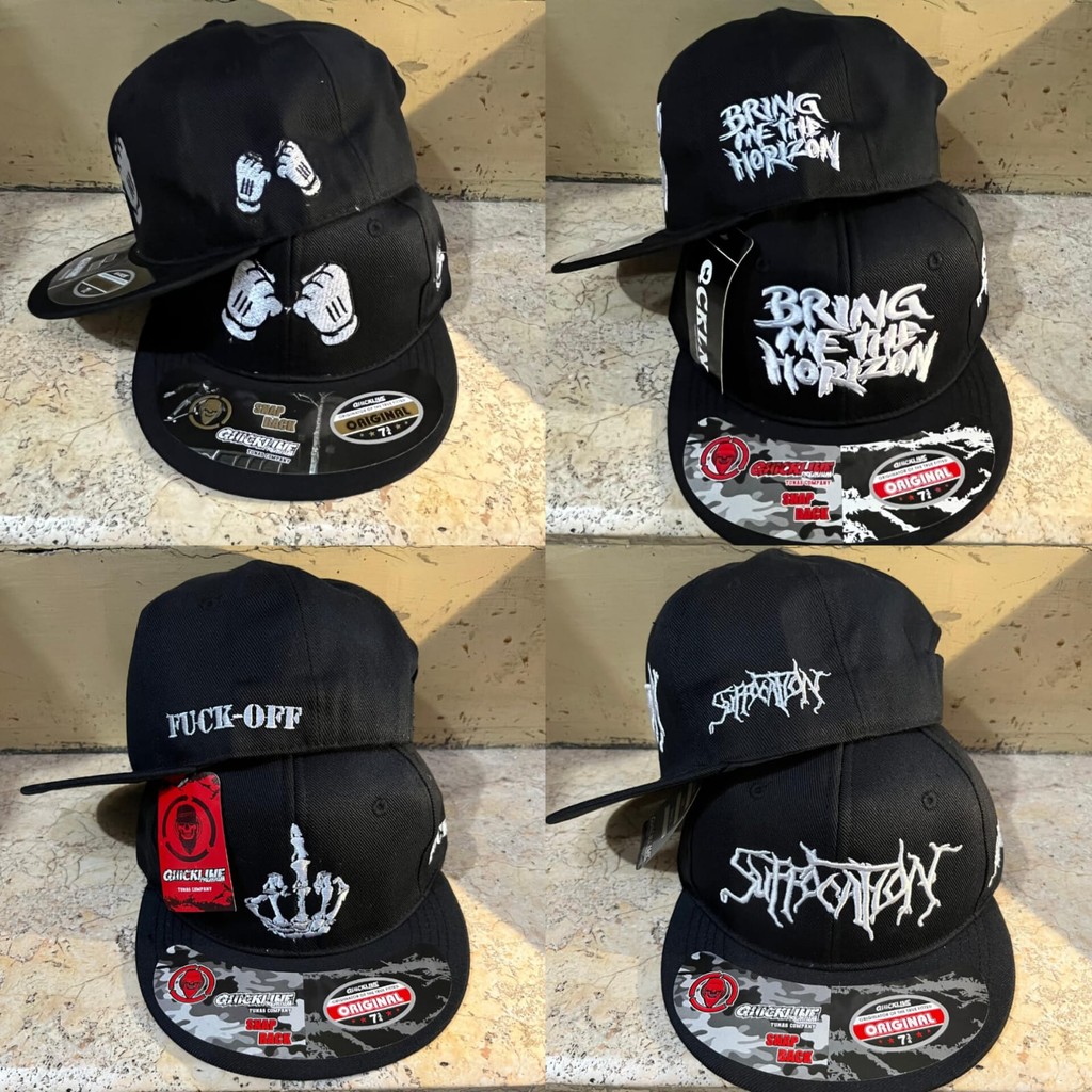 Jual TOPI SNAPBACK BORDIR METAL SNAPBACK BAND MUSIC SNAPBACK METAL ...