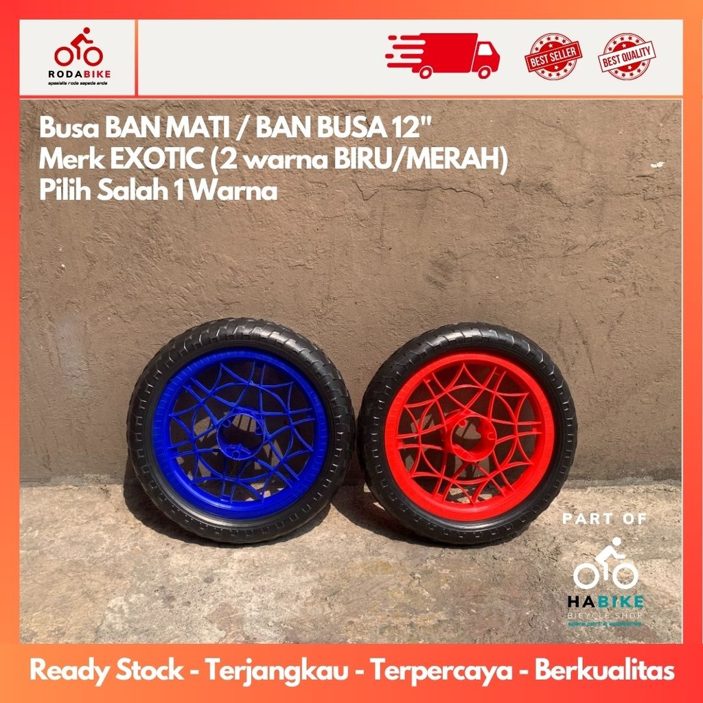 Jual Roda ban busa ban mati velg plastik sepeda 12