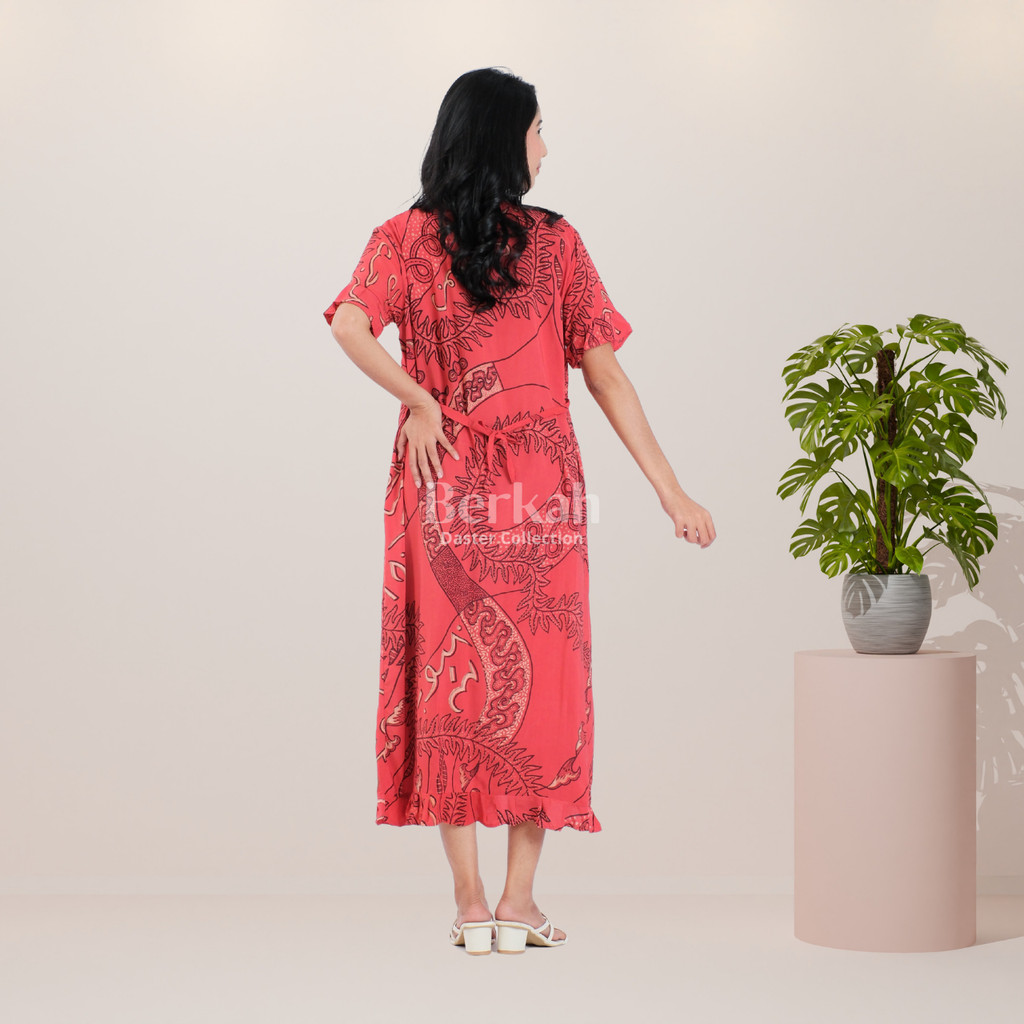 Daster Batik Rayon Busui Resleting Surya Teja 5
