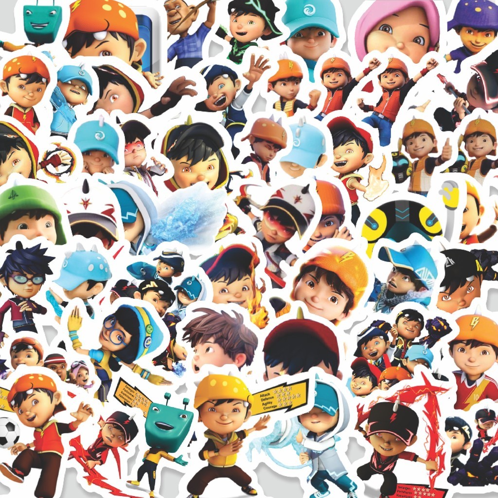 Jual Stiker Cutting Pack Sticker Kartun Boboiboy Sticker Isi 100Pcs ...