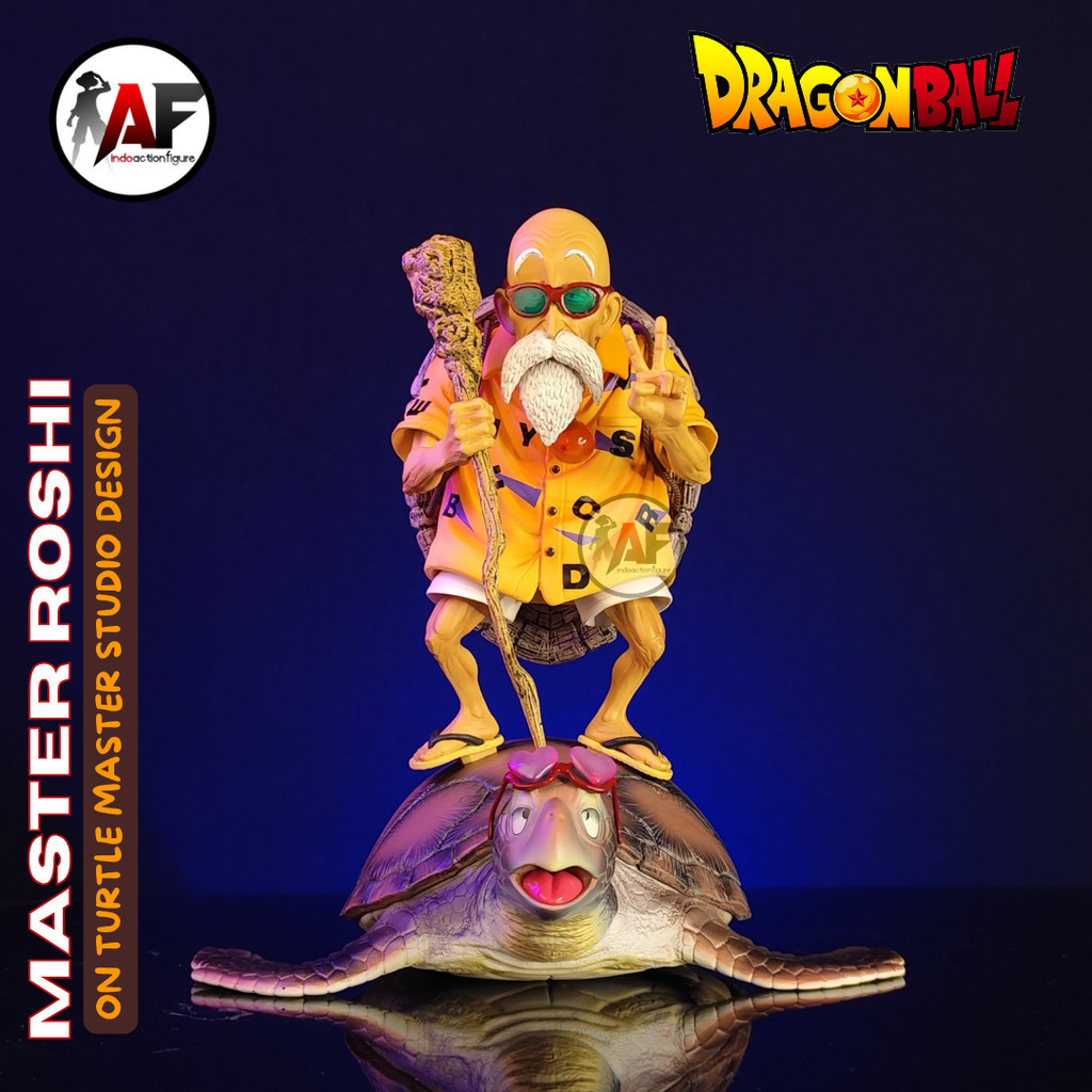 Jual Statue Action Figure Dragon Ball Master Roshi on Turtle Master ...