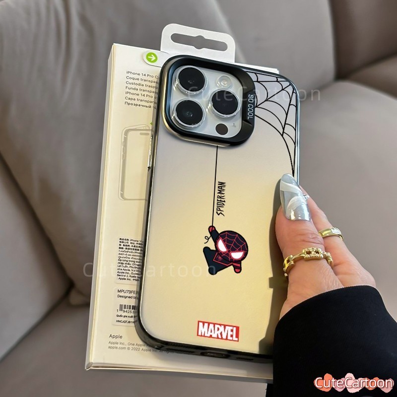 Jual SpiderMan motif Hologram Casing iPhone 16 13 15 11 14 12 Pro Max ...