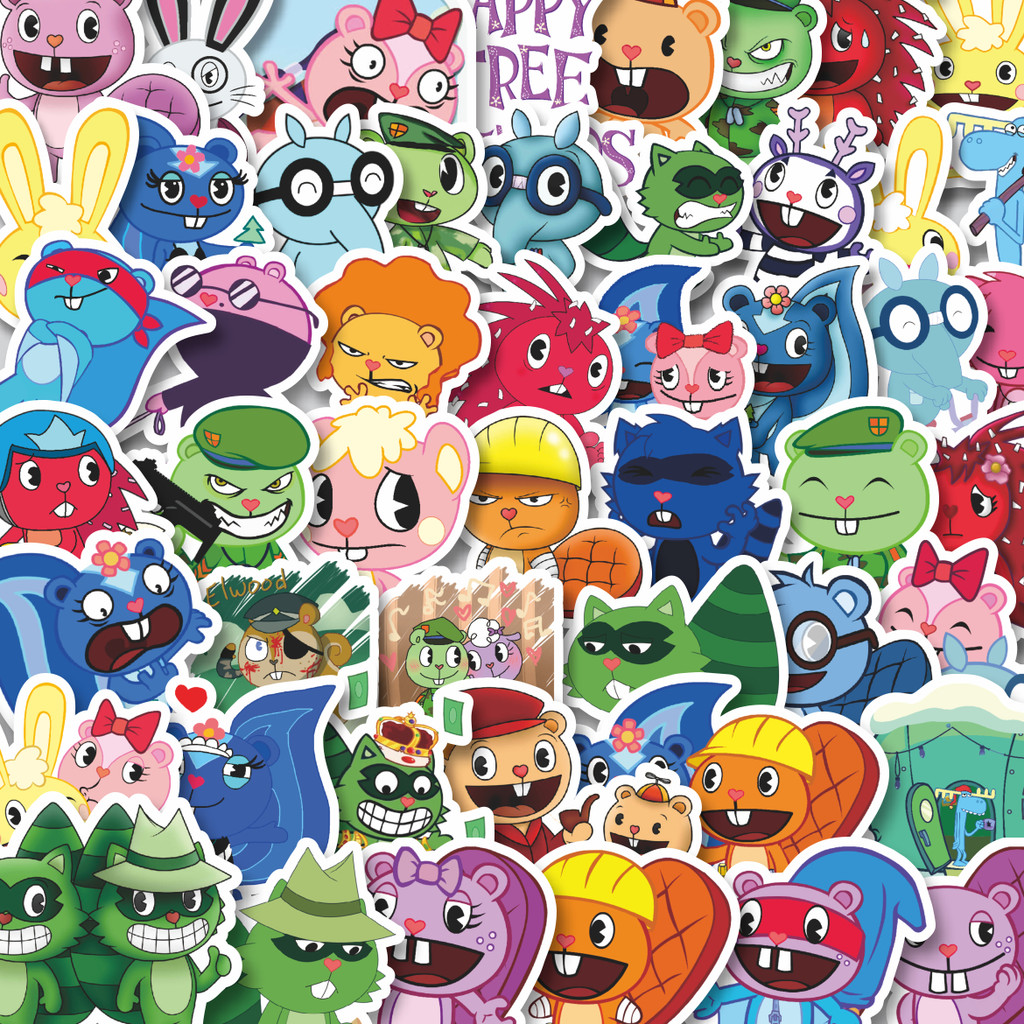 Jual Stiker Cutting Pack Stiker Kartun Series Happy Tree Friends Mix 1 ...