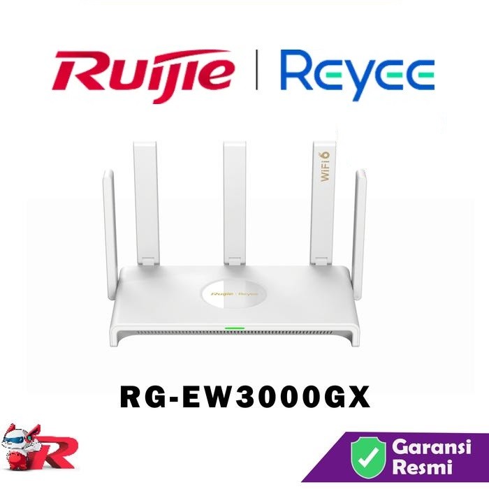 Jual Ruijie RG-EW3000GX Router Wireless WiFi 6 Mesh AX3000 Dual Band ...