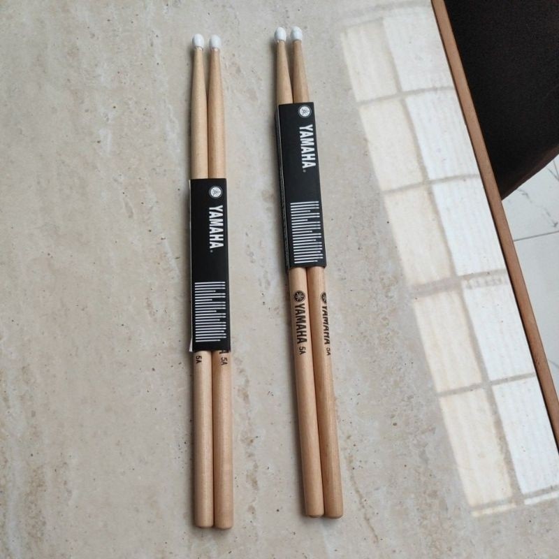 Jual Stick Drum Yamaha Nilon Tip 5A/Stik Drum Yamaha Ujung Nilon ...