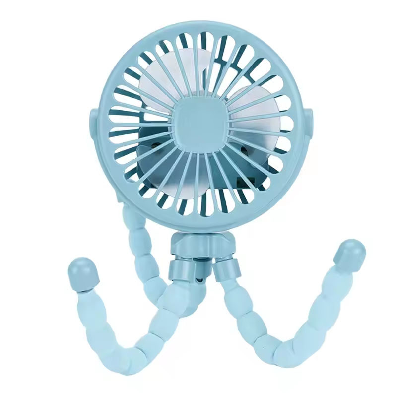 Jual Mini Octopus Fan Baby Stroller Fan Small Folding Fans Hand Held ...