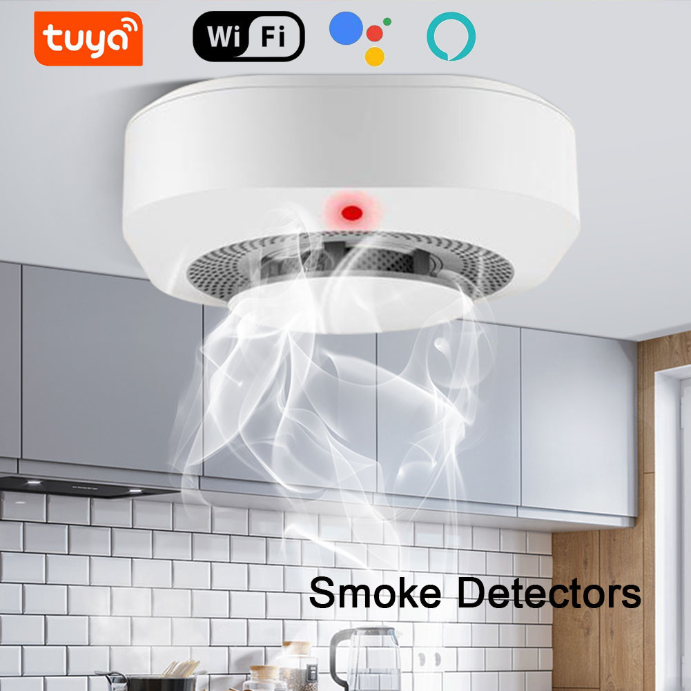 Jual ACJ WiFi Smoke Detector Smart Tuya Smoke Sensor High Sensitivity ...