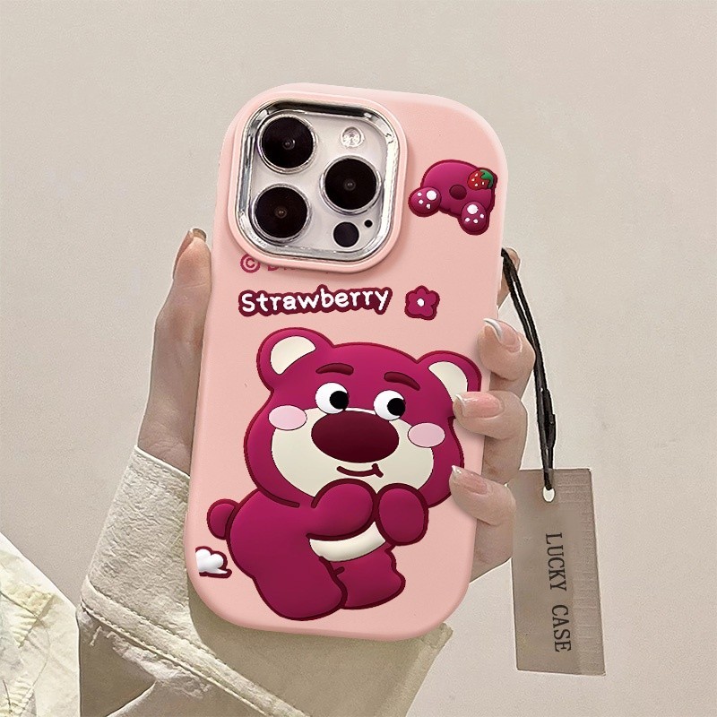 Jual Casing hp LOSTO Bear phone case IPhone 6+/7+/8+ XS XR Xs