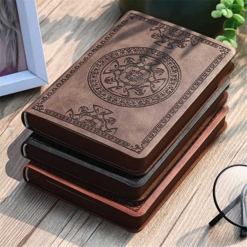Jual prima Buku Catatan Jurnal Notebook Leather Cover Vintage Pattern ...