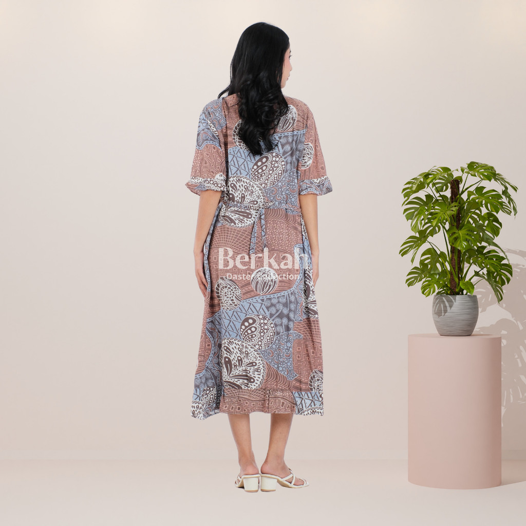 Daster Batik Rayon Busui Kancing Surya Teja 4