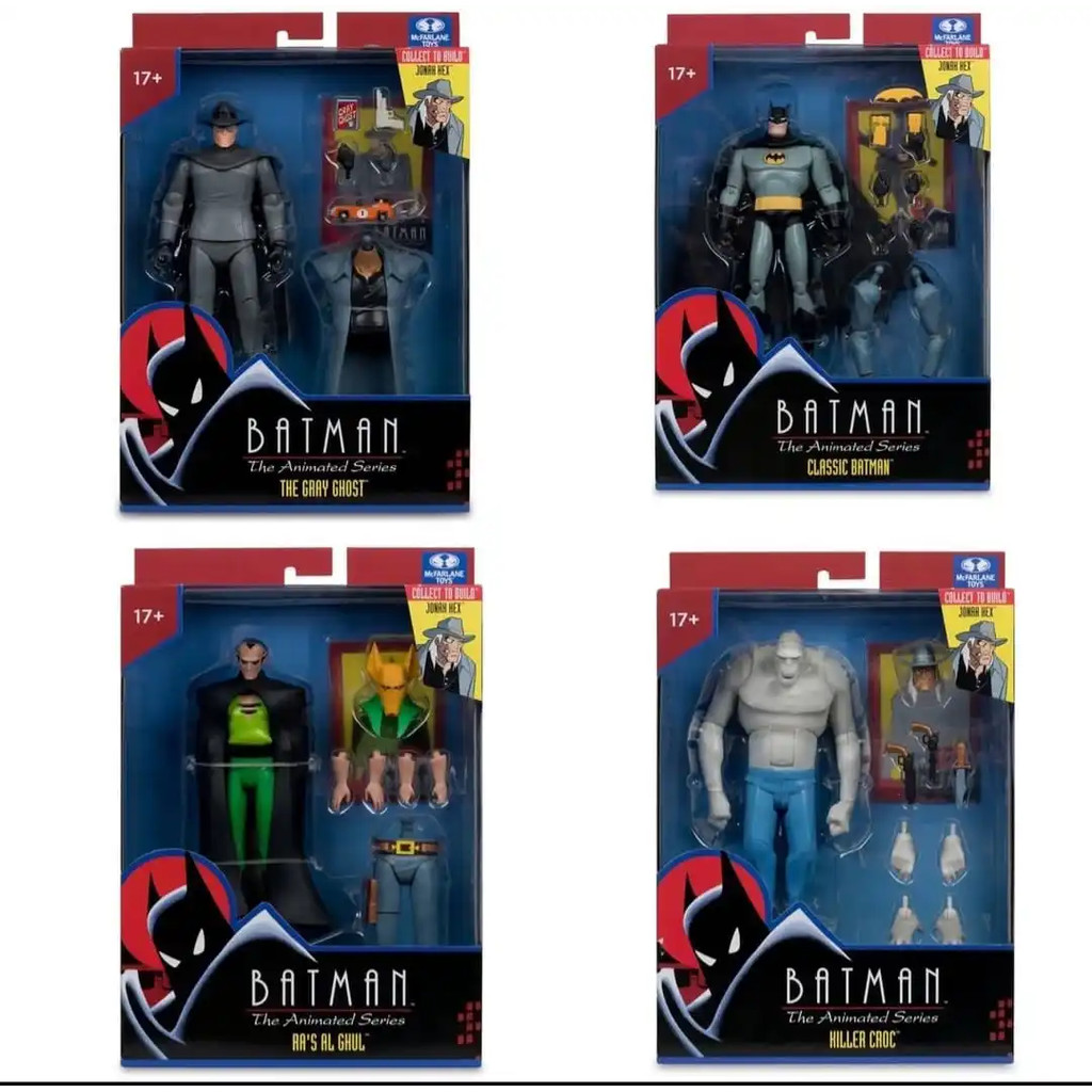 Jual McFarlane Toys BTAS The Gray Ghost /Ras Alghul/Bane/Killer Croc ...