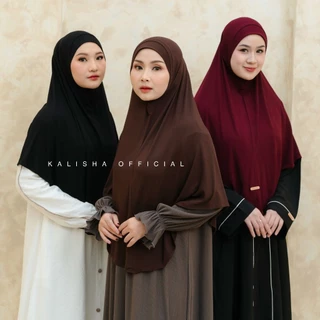 XSHA | Kalisha x Mima - Vanya Instan Hijab Syari Size XXL ( Bergo Instant Ukuran XXL Bahan Viscose Rayon Adem Dagu Karet Daily Terbaru by Xsha Official )