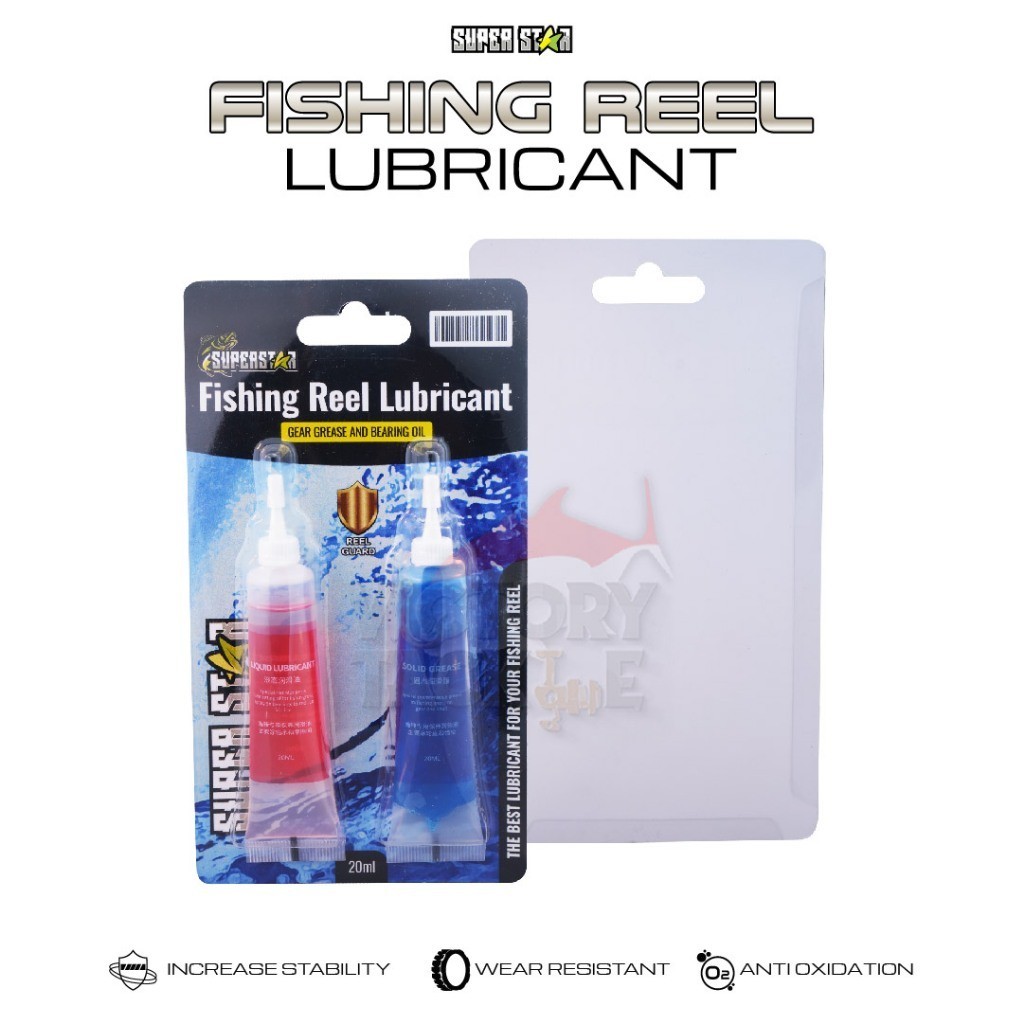 Jual SUPERSTAR FISHING REEL LUBRICANT SET OIL BEARING OIL & GEAR GREASE ...