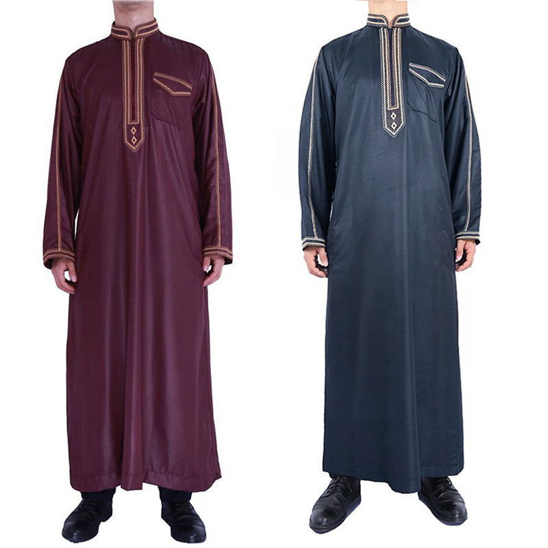 Jual Jumpsuit Pria Muslim Baju Terusan Panjang Longgar Gaya Etnik Arab