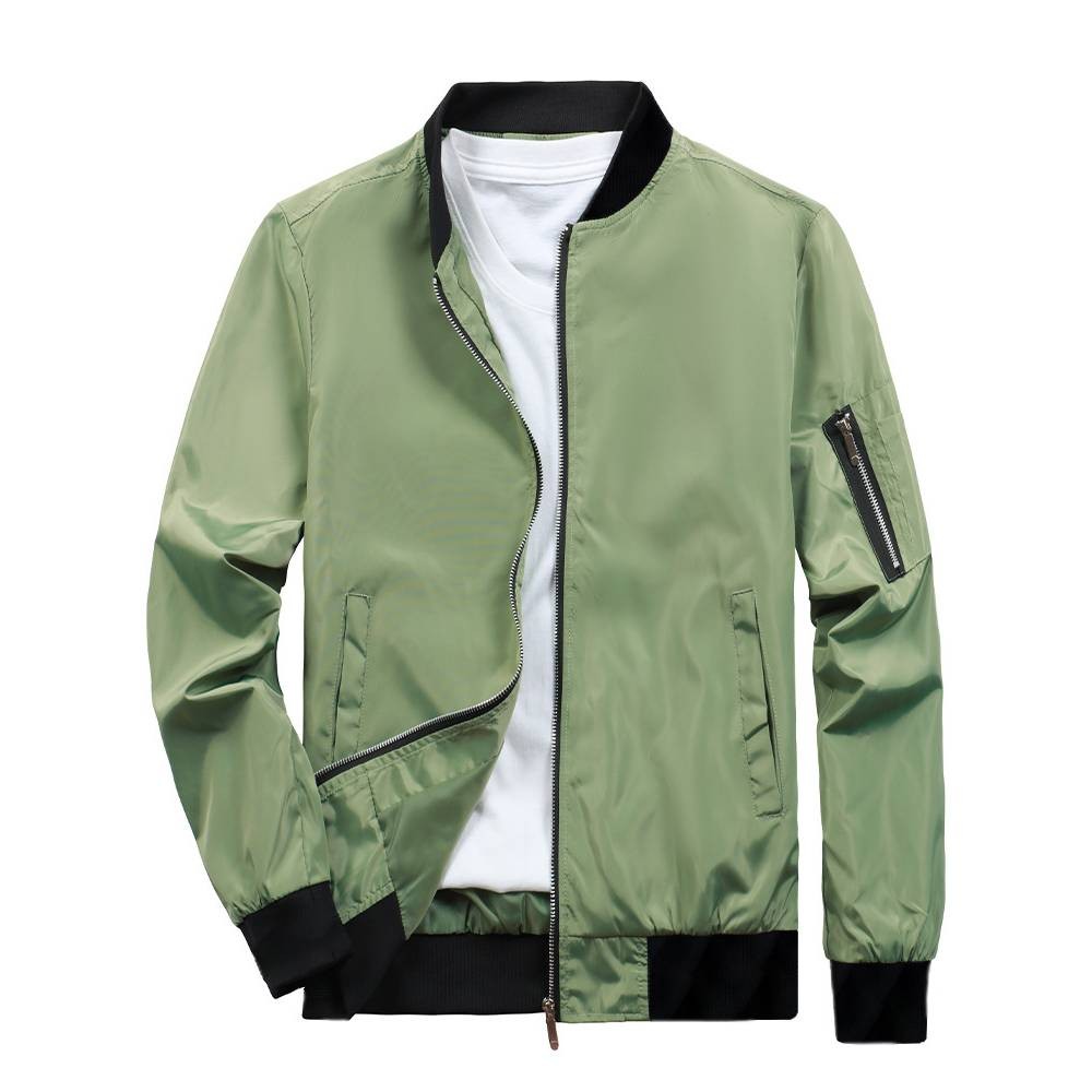 Jual Men Jacket Bomber Outerwear Casual Hip Hop Zipper Coats