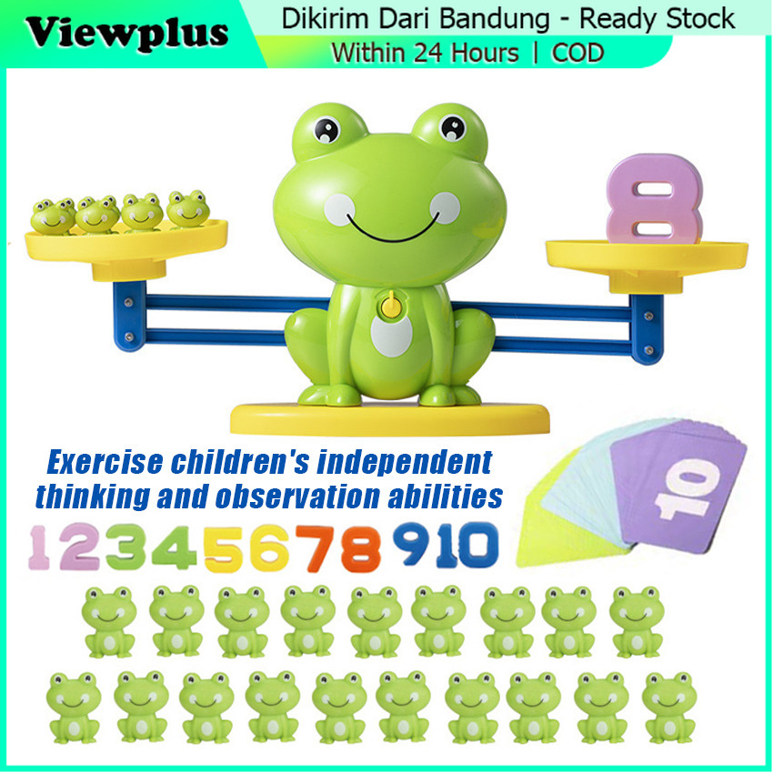 Jual Mainan Edukasi Anak Timbangan Frog Balance Game Math Toy - Belajar ...
